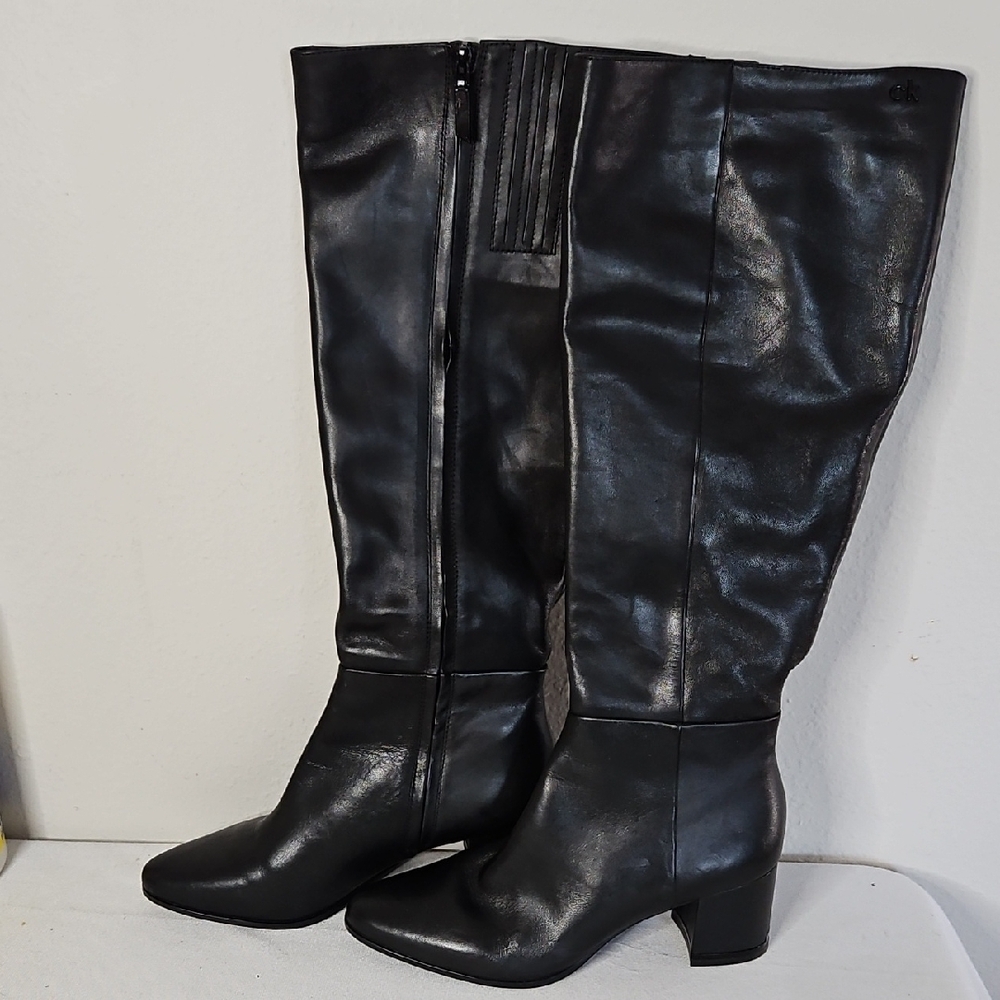 Women's Black Freeda Wide Calf Boots